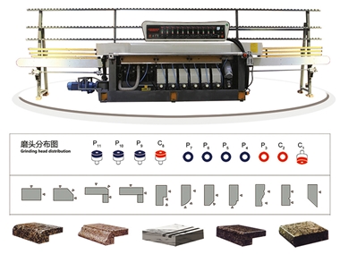 SEG11-164 Máy vát mép & vát thẳng AUtomatic (11 đầu mài)